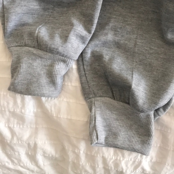 Grey Sweatpants w Gold Zippers - Picture 4 of 5